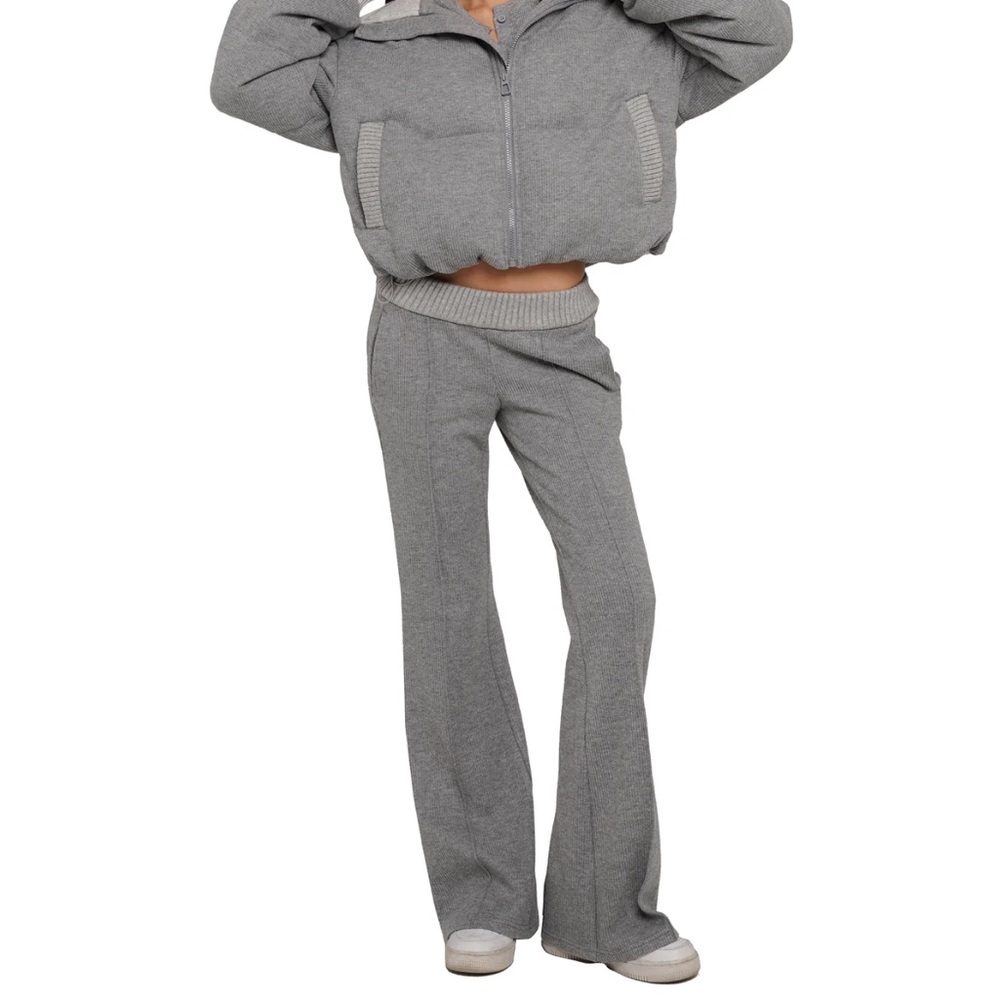 NEW Sweet Chilling Ribbed Knit Soft Sweatpants